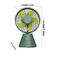 thumbnail image 3 of Wmhnj Ventilador de escritorio con alimentacin USB y oscilacin automtica, 3 velocidades (21-35 dB), inclinacin de 30 grados, diseño compacto (12,2 x 8,7 x 18,7 cm) para oficina en casa., 3 of 9
