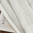 thumbnail image 5 of PrimeBeau Semi Sheer Linen Curtains Light Filtering Grommet Draperies, 52" x 84" inch, 2 Panel Set, Natural, 5 of 7