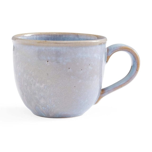 Portmeirion Minerals Mug, Aquamarine - 12oz Stoneware Coffee Cup, Sturdy Ceramic Mug, Microwave, Dishwasher, Freezer, Oven Safe - Artisan Made Drinkware for Tea, Expresso, Latte