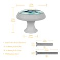 thumbnail image 6 of 4 Pcs Whale Crystal Glass Drawer Knob Pull Handle Ergonomic 30mm Glow in The Dark Furniture Cabinet Handle for Kitchen Dresser Cupboard Wardrobe, 6 of 7
