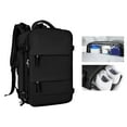 thumbnail image 2 of Laptop Backpack Knapsacks Separate Shoe Compartment Lightweight Rucksack Daypack Black, 2 of 9