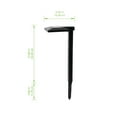 thumbnail image 3 of Mainstays Solar Powered Square Black Plastic LED Landscape Down Path Light, 10 Lumens, 3 of 8