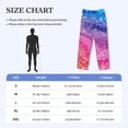 thumbnail image 4 of Fuzoiu Rainbow Glitter Cute Print Men's Pajama Pants,Lounge Pants for Men,Lounge PJ Bottoms,Sleepwear Pants with Drawstring Pockets -X-Large, 4 of 6