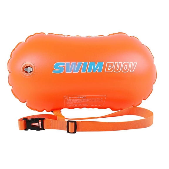 Boya de natación de PVC, boya de seguridad, boya de remolque doble, bolsa de boya inflable para natación, bolsa de seguridad para deportes acuáticos