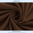 thumbnail image 3 of Subrtex Wrinkle Resistant Premium Microfiber Fitted Sheet (Full, Chocolate), 3 of 6