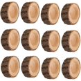 thumbnail image 1 of Juego de 12 portavelas de madera CHEPIHG para velas de té VOTIVAS rústicos vintage, 1 of 5