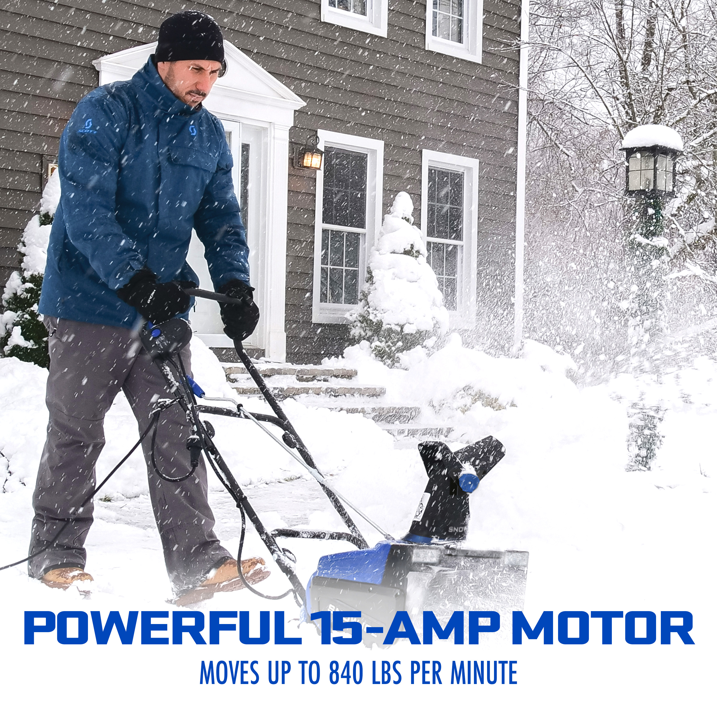 Snow Joe 22-inch Electric Single-Stage Snow Blower W/ Dual LED Lights, 15-Amp - image 4 of 16