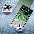 thumbnail image 5 of Compatible with iPhone 13 Bling Case Cute Glitter Diamond for Women Girls Rhinestone Sparkle Shiny Crystal Bumper Luxury Protective Cover 3D Handmade Case for iPhone 13 Green, 5 of 9