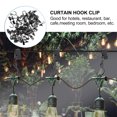 thumbnail image 3 of unbranded 50 Pcs Rods S-type Hook Clip Curtain Clamps Hanging Hooks 6X1.5X1CM Black, 3 of 8