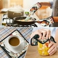 thumbnail image 4 of Rooster with Flowers Kitchen Oven Mitt and Pot Holder Sets 4 Pcs for Baking, Cooking and Grilling, Heat Resistant Up To 392 °F, 4 of 7
