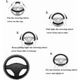 thumbnail image 5 of Bling Car Steering Wheel Cover, Crystal Rhinestone Steering Wheel Cover Universal, 15 Inch Car Steering Wheel Protector for Women or Girls, Easy Installation and Cleaning (Silver White), 5 of 6