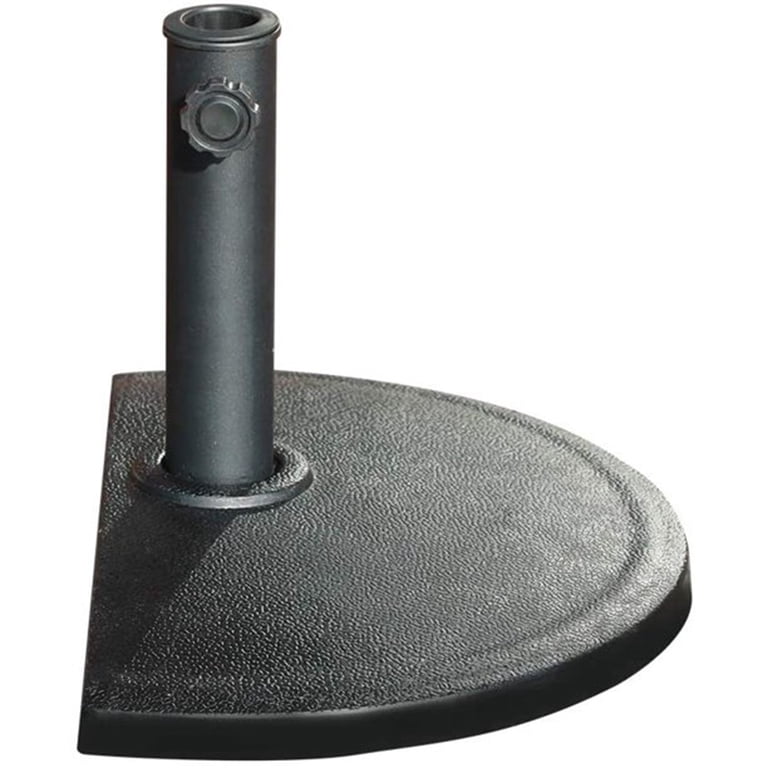 half round patio umbrella base heavy-duty outdoor stand 20lbs black our umbrella base is sturdy and durable enough for long time use Forclover 20-lb Black Resin Plastic