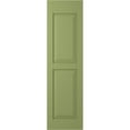 thumbnail image 6 of Ekena Millwork 18"W x 59"H Americraft Two Equal Flat Panel Exterior Real Wood Shutters (Per Pair), Moss Green, 6 of 10