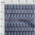 thumbnail image 1 of oneOone Organic Cotton Poplin Twill Fabric Ogee Ikat Print Fabric By The Yard 42 Inch Wide, 1 of 4