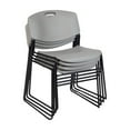 thumbnail image 3 of Regency Cain 30 in. Round Breakroom Table- Neo Walnut & 4 Zeng Stack Chairs- Grey, 3 of 10