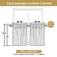thumbnail image 3 of Lecloud Bessie Cenefa Verde Salvia Para Ventanas, Cortinas De Café De 14 Pulgadas, Cenefas De Cortina Texturizadas De Lino Sintético Para Cocina Y Baño (Cada Uno De 30 Ancho X 14 Largo, Juego De 2 Pan, 3 of 5