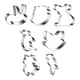thumbnail image 1 of Conjunto de animales de dibujos animados molde de galletas de acero inoxidable molde de bolas de arroz para galletas y pasteles, 1 of 5