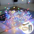 thumbnail image 3 of 3/5M 200LED Branch Tree Outdoor Silver Wire Fairy Lights Cluster String Lights for Cafe Bar Wedding Party Xmas Home Decorations, 3 of 5