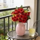 thumbnail image 4 of Plantas Verdes Artificiales De Plástico 1 unidad de crisantemos y margaritas artificiales rojas con tallos de plástico para decoraciones de bodas y centros de mesa para el hogar. Rkxzt, 4 of 9