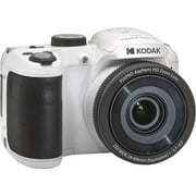PIXPRO Astro Zoom AZ255 16MP Full HD Digital Camera, White, Bundle with Shoulder Bag and 32GB Memory Card + Card Reader