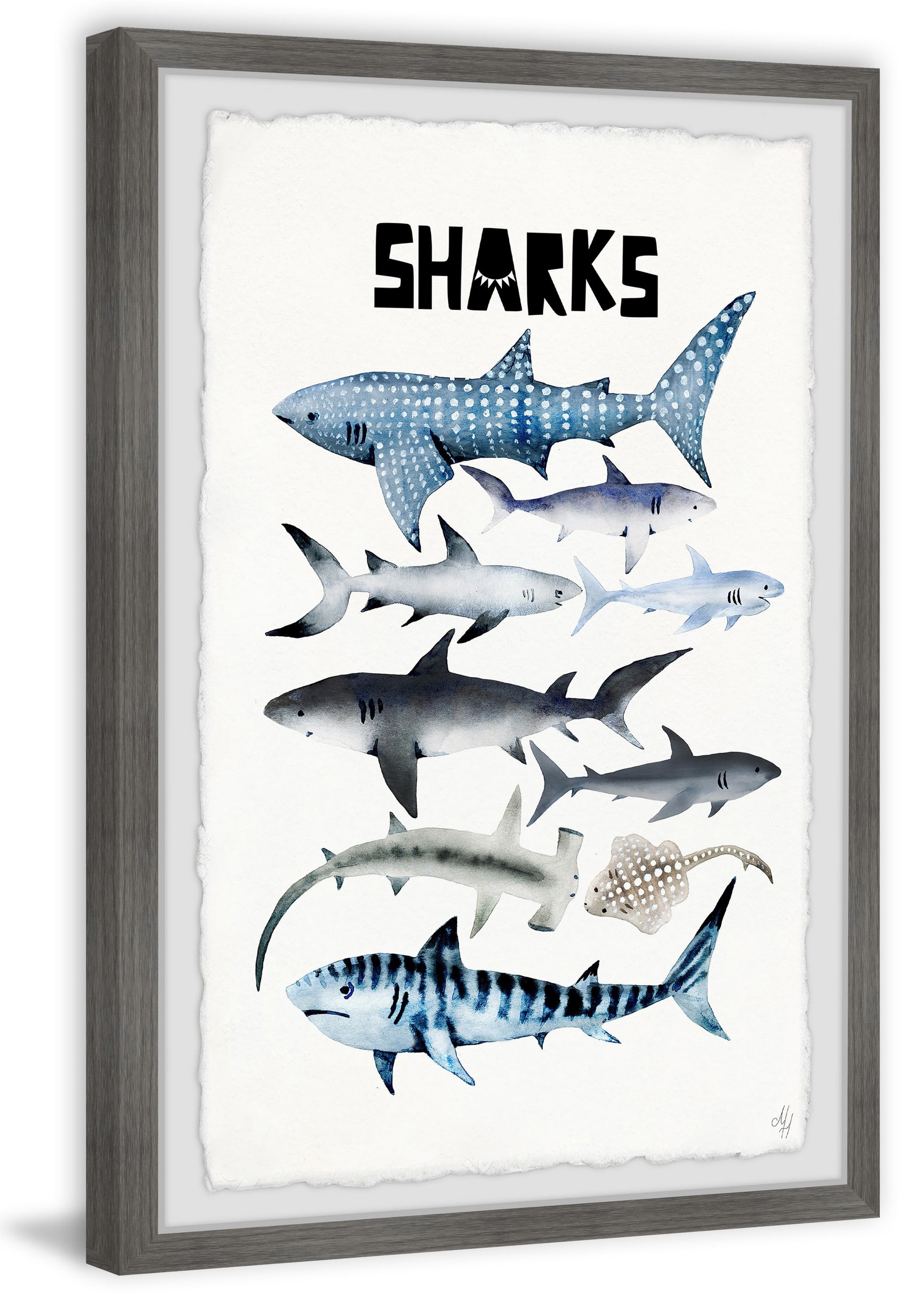 Marmont Hill Sharks Framed Wall Art