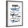 thumbnail image 2 of Marmont Hill Sharks Framed Wall Art, 8.00" x 1.50", 2 of 6