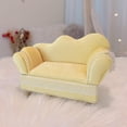 thumbnail image 3 of Chic Jewelry Box Display Portable Great Gifts para anillos niñas mujeres Sofá Amarillo Crema Zulema Organizador de joyas chic, 3 of 8