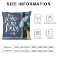 thumbnail image 5 of Blue Hydrangea Spring Summer Throw Pillow Covers, Today is A Good Day Dark Blue Cushion Case Decoration for Sofa Couch, 5 of 5