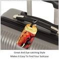thumbnail image 3 of Square 2Pack PU Leather Elephant Cruise Luggage Tag with Privacy Cover and Name ID Tag for Travel Handbags Backpacks Luggage Tags, 3 of 6