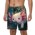 thumbnail image 1 of Fotbe Whimsical Axolotl Fantasy Traje de Baño para Hombre – Shorts de Natación de Secado Rápido con Forro y Bolsillos-XX-Large, 1 of 6