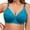 Cyan, variant on Womens Plus Size Full Coverage Bra Breathable Push Up Underwire Supportive Bra 42DD