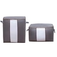 thumbnail image 2 of Gnmfd 2PC Foldable Cloth Clothing Storage Bag Organizer, Large Underwear and Blanket Storage for Closet, Bedroom, Under Bed, Home Office, Christmas Decorations Storage, Holiday Closet Organization, 2 of 9