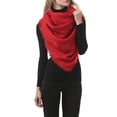 thumbnail image 4 of Coofit Winter Scarf Square Tassel Artificial Wool Solid Color Shawl Scarf Blanket Scarf, 4 of 10