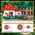 thumbnail image 3 of HI-REEKE House Mini Building Block Set Creative Mushroom House ABS Kit Toy Gift for Kids Red, 3 of 6