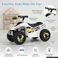 thumbnail image 6 of Aimee Lii 6V Kids Electric ATV, Kids Four Wheeler, ATV for Kids Ages 4-8, White, 6 of 7