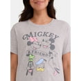 thumbnail image 4 of Mickey Mouse and Friends Women's Graphic Tee and Shorts Set, 2-Piece, Sizes XXS-XXL, 4 of 4