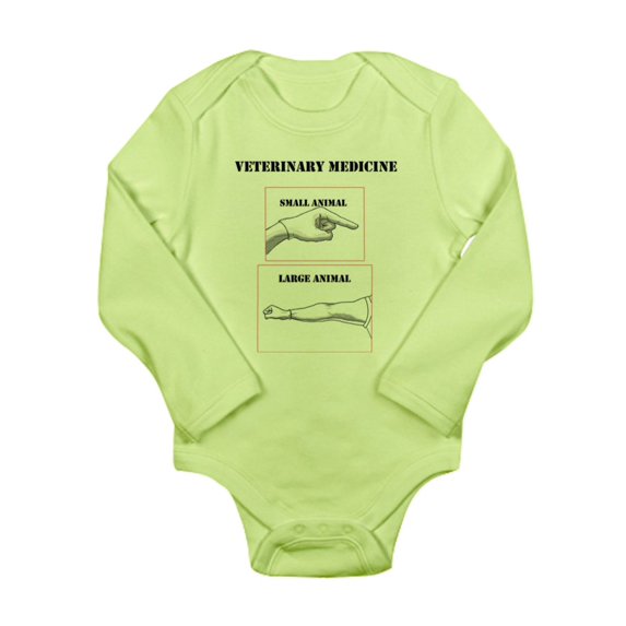 CafePress - Veterinary Medicine Body Suit - Long Sleeve Infant Bodysuit