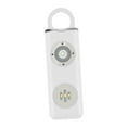 thumbnail image 1 of Alarma personal de 130 dB con linterna LED, alarma de autoprotección, recargable Blanco, 1 of 9