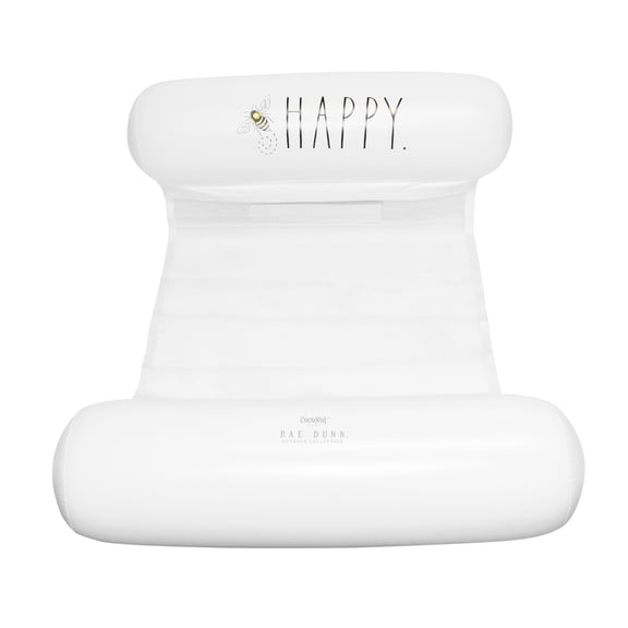 Rae Dunn Adult Hammock Pool Float - Bee Happy 38010D