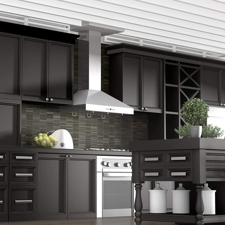 ZLINE - 48" Externally Vented Range Hood - Brushed Stainless Steel