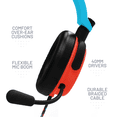 thumbnail image 2 of Audífonos Gamer 4Gamers C6-100 Headset: Gaming para PS4/PS5, XBOX, Switch, PC - Rojo/Azul, 2 of 6