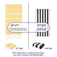 thumbnail image 3 of PADISHAHHOME Turkish Beach Towels, Pack of 2 | Oversized, Quick Dry, Sand Free | 100% Cotton, Large 38x71" Towels for Beach, Pool, Travel | Ultra-Soft, Compact, and Absorbent | Yellow, 3 of 9