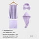 thumbnail image 1 of onlyliua ¡ ¡Ofertas Del Día Por Tiempo Limitado! Juego de Cuatro Piezas de Toalla de Terciopelo Coral, Toalla de Baño, Gorro para Secar El Cabello, Diadema, Suave y Absorbente., 1 of 2