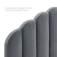 thumbnail image 5 of Headboard, Full Queen Size, Velvet, Dark Grey Gray, Modern Contemporary Urban Design, Bedroom Master Guest Suite, 5 of 10