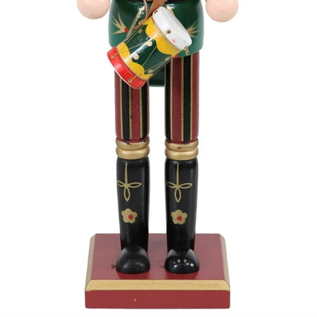 

Sunnydaze Decor-Sunnydaze Gunther the Rhythmic Indoor Christmas Nutcracker Statue - 14.5-InchWood-Green/Red/Black