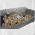 thumbnail image 6 of Cat Soft Flannel Fleece Blanket, Family Tree of a Kitty with Portraits Domestic Feline Characters Gallery Humor Design, Cozy Plush for Indoor and Outdoor Use, 70" x 90", Multicolor, by Ambesonne, 6 of 6