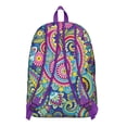 thumbnail image 3 of Fashionable Paisley Pattern Backpack, Boho Inspired Laptop Bag for School and Work, Ergonomic Daypack with Support Straps, Wonderful Gift for College Students, 3 of 5