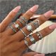 thumbnail image 3 of Jumpingount 62 Pieces/Set Alloy Ring Portable Replacement Size Stylish Free Men Rings Birthday Jewelry Women Anti-corrosive Gift Ropa, zapatos y accesorios Miscelánea Jumpingount AP005741-00, 3 of 6