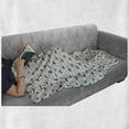 thumbnail image 6 of Grey and White Soft Flannel Fleece Blanket, Raindrops Clouds Sky Nursery Hand Drawn Style Toddler Stormy Weather Graphic, Cozy Plush for Indoor and Outdoor Use, 60" x 80", Grey White, by Ambesonne, 6 of 6