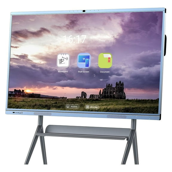 BELNET 65 Inch Smart TV 4K Dolby Vision Multi-Screen Collaboration​Dual OS System Multi-Touch Built In Camera for Living Room, Office and Bedroom(Include Wall Mount)